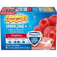Emergen-C Immune+ Triple Action Immune Support Powder, BetaVia (R), 1000mg Vitamin C, B Vitamins, Vitamin D and Antioxid