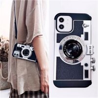 Emily In Paris 3D Retro Camera Ốp lưng iPhone 16 15 14 13 12 11 Pro XS Max X XR 8 7 6 Plus Đeo Ngang Dây Bảo Vệ Mặt Sau