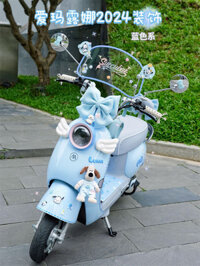 Emma Luna xe điện trang trí nắng xanh miếng dán gương chiếu hậu giá đỡ điện thoại di động miếng lót