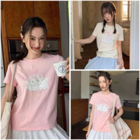 [Em.Mây] Áo Thun In Hình Thỏ Kano