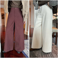 [Em.Mây] Quần Kaki Ống Đứng Lưng Cao Retro Kittin