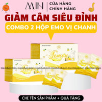 [EMOSLIM CHÍNH HÃNG] COMBO 2 HỘP TRÀ GIẢM CÂN EMOSLIM TRÁI CÂY VỊ CHANH/ ho tro giam can