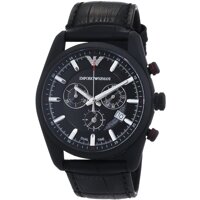 Emporio Armani Men's AR6035 Sportivo Chronograph Leather Strap Watch