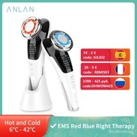 EMS Facial Massager LED light therapy Sonic Vibration Wrinkle Removal Skin Tightening Hot Cool Treatment Skin Care Beaut