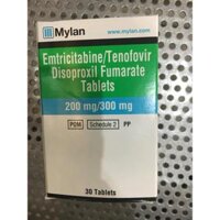 Emtricitabine 200mg/Tenofovir 300mg Mylan