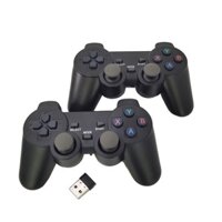 Emuelec Hộp TV Android Hệ Thống Kép Máy Chơi Game USB 2.4G Bộ Điều Khiển Không Dây cho PC Chơi Kép Một-Trong-Hai