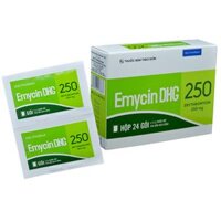 Emycin erythromycin 250mg DHG Hậu Giang (H/24gói/1.5g)