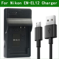 En-el12 ENEL12 MH-65 Máy Ảnh Kỹ Thuật Số Micro USB Sạc Cho Nikon COOLPIX S6100 S610C S6150 S620 S6200 S630 S6300 S640 S8000 S710