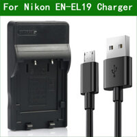 En-el19 EN EL19 Camera Kỹ Thuật Số Micro USB Sạc Cho Nikon Coolpix S32 S33 A300 S100 S2700 S2750 S2800 S3100 S3200 S3500 S3400