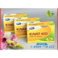 Enat 400 - Natural Vitamin E 400 Ui - Mega We Care Giúp Da Căng Mịn, Chống Oxy Hoá [Hộp 30 Viên]