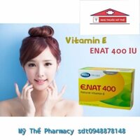 ENAT 400, vitamin E Mega we care (hộp 30 viên) xuất xứ Thai Lan,giúp da căng bóng mịn màng,chậm quá trình lão hóa da
