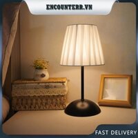 [Encounterr.vn] Đèn bàn LED Đèn đầu giường bằng kim loại USB có thể sạc lại 3 màu sáng để trang trí nội thất
