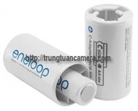 Eneloop adapter chuyển từ pin tiểu AA sang pin trung C