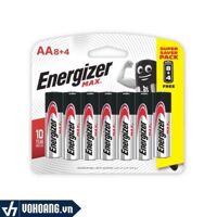 Energizer E91 BP8+4 | Pin AA ( Pin Tiểu ) Vỉ 12 Alkaline Chất Lượng Cao | Phân Phối Chính Hãng
