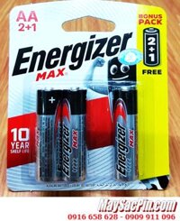 Energizer E91 /LR6; Pin AA 1.5v Alkaline Energizer E91/LR6 (Xuất xứ Singapore) /Loại Vỉ 3viên