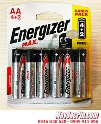 Energizer E91, LR6; Pin AA Alkaline 1.5v Energizer E91, LR6 chính hãng (Xuất xứ Singapore) Vỉ 6viên