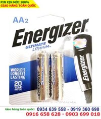 Energizer L91-BP2; Pin AA 1.5v Energizer Ultimate Lithium L91 chính hãng (Loại Vỉ 2viên)