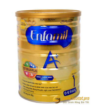 Sữa bột Enfamil A+ 1 - hộp 900g (dành cho trẻ từ 0 - 6 tháng)