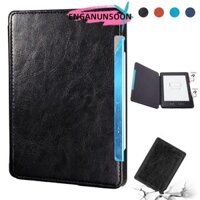 Enganunsoon Bảo vệ, Vỏ Folio da PU chống trầy xước, Vỏ lật chống sốc siêu mỏng chuyên nghiệp cho Kindle 5 / 4th Gen (Model: D01100) 2011 e-Reader