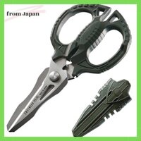 ENGINEER Engineer Blade : Special stainless steel for blade, Grip : PBT Tekkou Scissors GT with cap Blade length 56mm PH-55 Green