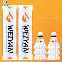 Enlee Bộ 6 Quả Cầu Lông Ngỗng Trắng Chất Lượng Cao