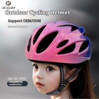 [Enlee] Mũ bảo hiểm trẻ em từ 3 đến 14 tuổi, họa tiết sóng màu gradient, mũ bảo hiểm cưỡi ngựa siêu nhẹ và thoáng khí, mũ bảo hiểm thể thao xe đạp trượt patin