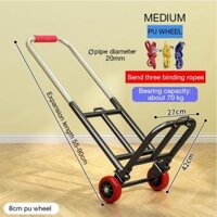 Enlee Xe Đẩy Mua Sắm Nhỏ Gọn Nhẹ Có Thể Gấp Gọn Tiện Dụng