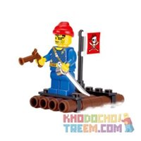 Enlighten 1201 Qman 1201  CHIẾC BÈ NHỎ CỦA CƯỚP BIỂN bộ đồ chơi xếp lắp ráp ghép mô hình Pirates Of The Caribbean PIRATES BAEBARA Cướp Biển Vùng Caribe 34 khối