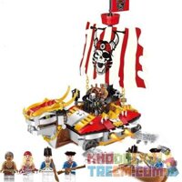 Enlighten 1312 Qman 1312  CHIẾN THUYỀN RỒNG CỦA CƯỚP BIỂN bộ đồ chơi xếp lắp ráp ghép mô hình Pirates Of The Caribbean LEGENDARY PIRATES Cướp Biển Vùng Caribe 464 khối