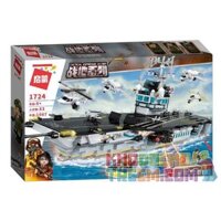 Enlighten 1724 Qman 1724 non Lego TÀU SÂN BAY bộ đồ chơi xếp lắp ráp ghép mô hình Tactical Espionage Action Chiến Thuật Quân Sự 1007 khối