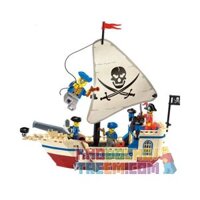 Enlighten 304 Qman 304  TÀU CƯỚP BIỂN NGỌC TRAI bộ đồ chơi xếp lắp ráp ghép mô hình Pirates Of The Caribbean CORSAIR Cướp Biển Vùng Caribe 188 khối