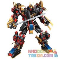 Enlighten 3105 Qman 3105 NGƯỜI MÁY BIẾN HÌNH bộ đồ chơi xếp lắp ráp ghép mô hình Transformers TRANSCOLLECTOR Robot Đại Chiến Người Máy Biến Hình 908 khối