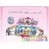Enlighten 32013 Qman 32013  HỘP KHO BÁU SECRET GARDEN bộ đồ chơi xếp lắp ráp ghép mô hình Prinecess Leah PRINCESS LEAH Công Chúa Leah 301 khối