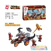 Enlighten 3801 Qman 3801 non Lego QUÁI VẬT ĐƯỜNG bộ đồ chơi xếp lắp ráp ghép mô hình Monkie Kid WUKONG Tây Du Ký Tôn Ngộ Không 122 khối