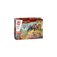 Enlighten 3805 Qman 3805 non Lego NGỘ KHÔNG CHIẾN ĐẤU VỚI ZHIDOU GOLDEN VÀ SILVER CORNER KING bộ đồ chơi xếp lắp ráp ghép mô hình Monkie Kid WUKONG Tây Du Ký Tôn Ngộ Không 513 khối