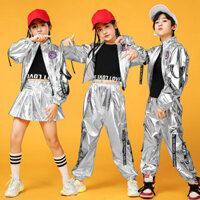 Enoughome Trẻ Em Trang Phục Dạo Phố Bộ Đồ Khiêu Vũ Bé Trai Bé Gái Hip-Hop Hợp Thời Trang Giá Trống Thoáng Mát Sàn Diễn Jazz Khiêu Vũ