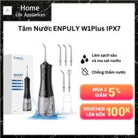 ENPULY W1Plus Water Flosser IPX7 Răng không thấm nước Floss 270ml Portable Oral Flushing Water Floss Clean