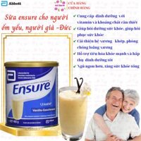 Ensure Đức cho người lớn tuổi Ensure Vanille-Geschmask giúp hồi phục sức khỏe cho người gầy, suy dinh dưỡng - QuaTangMe Extaste - 1 hộp 400g