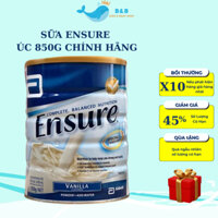 Ensure, Sữa Ensure Úc 850g Hương Vani Mẫu Mới Dành Cho Người Gầy, Người Mới Ốm Dậy, Người Sau Phẫu Thuật, Thơm Ngon