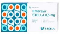 Entecavir Stella 0.5mg điều trị viêm gan B mạn tính (3 vỉ x 10 viên)