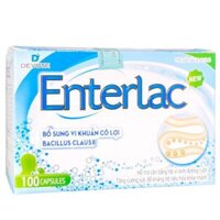 Enterlac New, Hỗ trợ bổ sung vi khuẩn có lợi, enzym tiêu hóa, vitamin, Hộp 100 viên