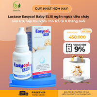 Enzyme Lactase Easycol Baby ngăn ngừa tiêu chảy, nôn trớ, hấp thu kém cho trẻ bị bất dung nạp lactose từ 0 tháng tuổi.
