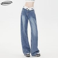 EOENKKY quần ống rộng quần nữ jean Đơn giản Stylish Cute Thời trang WNK23A0UUC 44Z231030