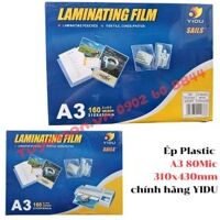 Ép Plastic A3 80Mic 310x430mm - chính hãng YIDU
