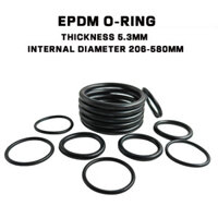 Epdm EPDM Vòng đệm chữ O Độ dày 5,3mm Đường kính trong 206-580mm Axit kiềm Chịu nhiệt độ cao Vòng niêm phong cao su chịu nhiệt độ cao ULBA