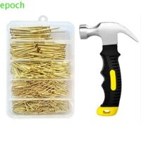 Epoch 401 Cái Bộ móng tay và búa treo tường, Bộ dụng cụ phân loại móng tay nhỏ bằng sắt 5 kích cỡ, Kẹp đẩy có hộp lưu trữ Dây buộc đầu tròn Giá treo móng tay Phần cứng để treo ảnh