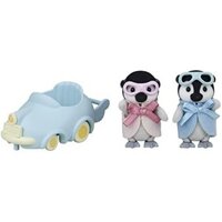 EPOCH Sylvanian Families DF-23 Bộ nội thất và búp bê xe đẩy trẻ em Penguin, Đã được chứng nhận nhãn hiệu đồ chơi an toàn, Đồ chơi dành cho lứa tuổi từ 3 tuổi trở lên, Nhà búp bê trực tiếp từ Nhật Bản