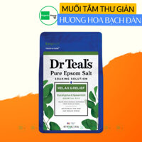 (Epsom salt) Muối tắm thư giãn hương hoa bạch đàn và bạc hà 1.36kg Dr Teal's Salt Soaks - Dưỡng Da Body - Organicstores