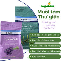 (Epsom salt) Muối tắm thư giãn hương hoa bạch đàn - bạc hà và hoa Lavender 1.36kg Equaline Salt Soaks - Dưỡng Da Body