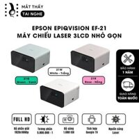 Epson EF-21 - Máy chiếu Laser mini thông minh tích hợp Google, sử dụng công nghệ 3LCD độc quyền, độ sáng 1000 ISO lumens, độ phân giải chuẩn Full HD, tương phản 5.000.000:1 cho hình ảnh và màu sắc cực đẹp